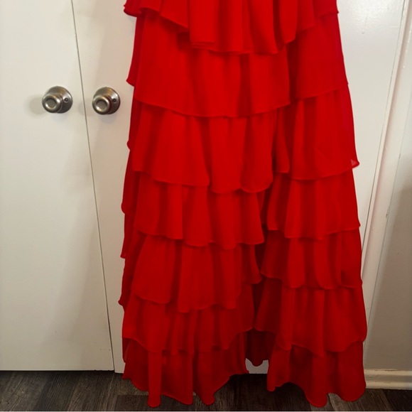 BERLINNOVA Red Tiered Corset Dress - Picture 7 of 14